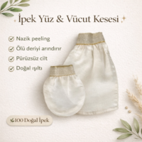 100% saf ipek yüz kesesi & ipek vücut kesesi